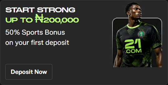 Start Strong up to naira sports bonus